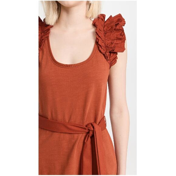 NATION LTD x Evereve NWT Everleight Dress in Cayenne // S - Picture 5 of 15